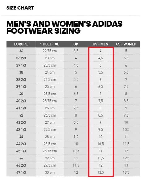 yeezy clothing size chart.